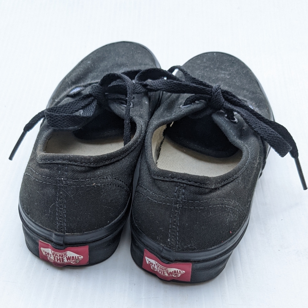 VANS black canvas low top sneakers - Picture 5 of 10